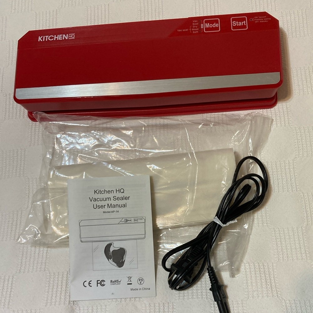 RED BRAND NEW VACUUM SEALER